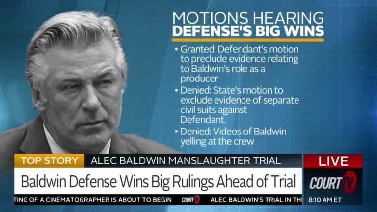 Baldwin Defense Wins Big Rulings Ahead of Trial