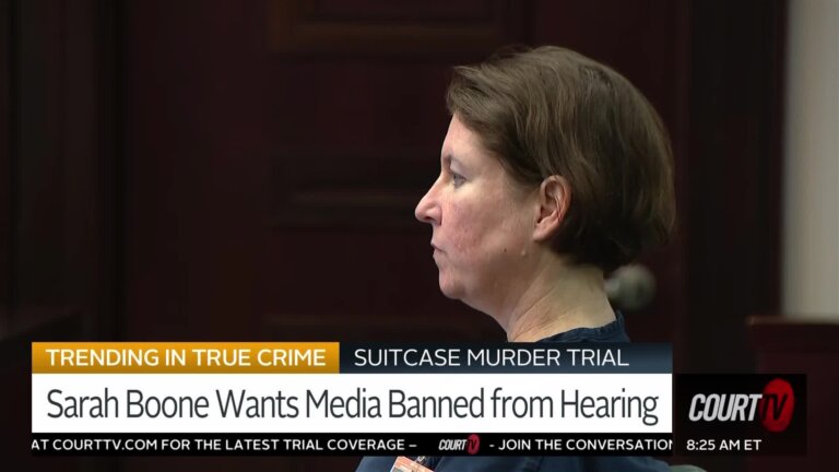 Sarah Boone Wants Media Banned from Hearing