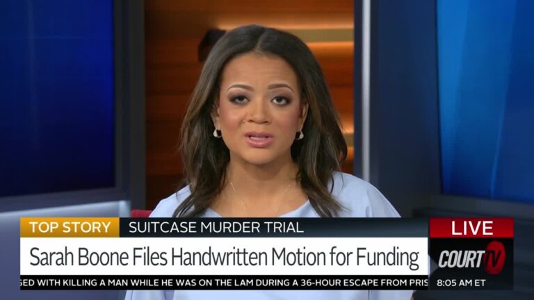 Sarah Boone Files Handwritten Motions for Funding
