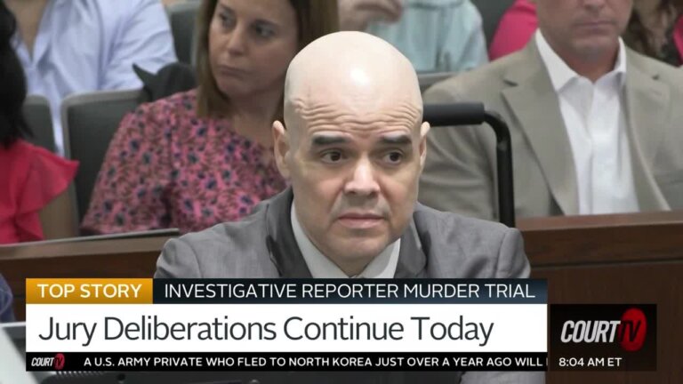 Jury Deliberations Continue in Investigative Reporter Murder Trial