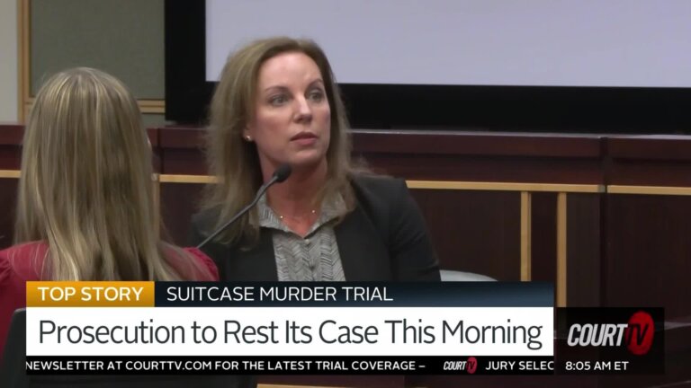 Prosecution to Rest Its Case This Morning in The Suitcase Murder Trial