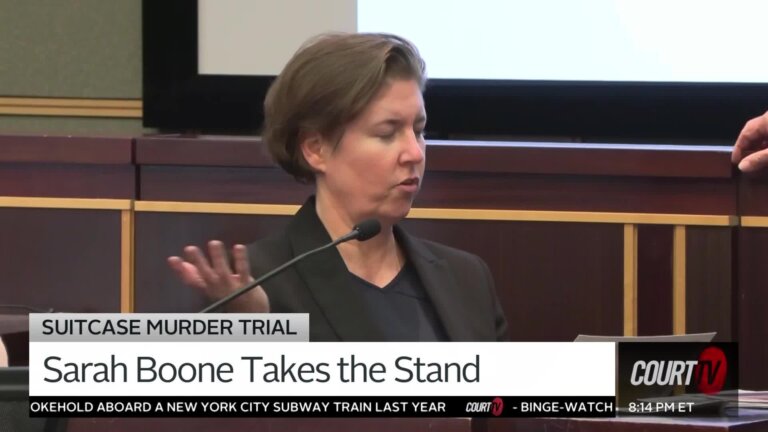 Defendant Sarah Boone Takes the Stand in Suitcase Murder Trial