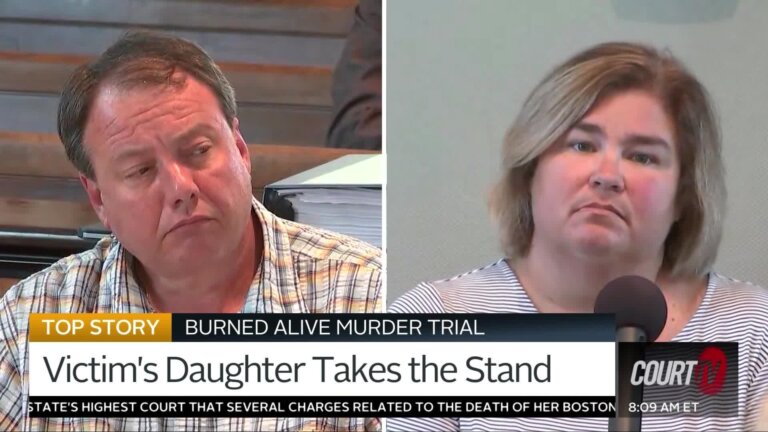 Victim's Daughter Takes Stand in Burned Alive Murder Trial