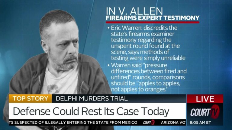 Defense Expected to Rest in the Delphi Murders Trial