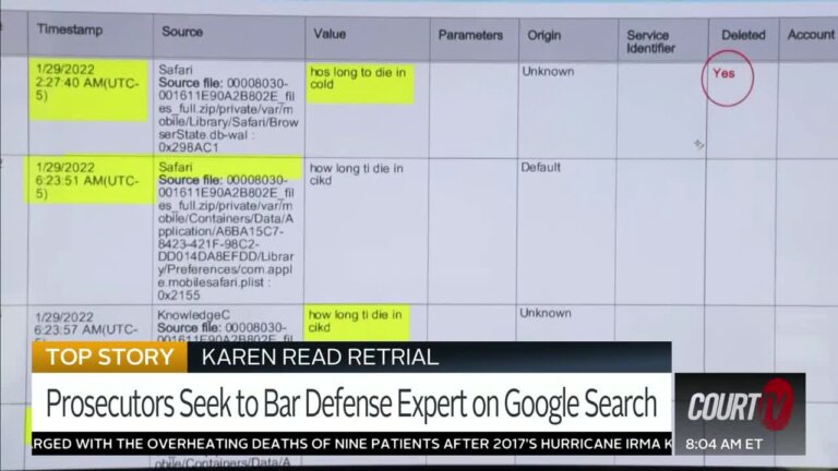 Karen Read Hearing to Focus on Google Search Data