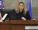 District Judge Carli Kierny listens to arguments in Duane "Keffe D" Davis' efforts to dismiss charges for his involvement in Tupac Shakur's murder.