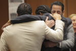 A$AP Rocky reacts in the courtroom after he was found not guilty