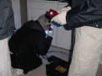 crime scene techs take photos