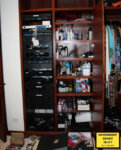a closet at diddy's miami home