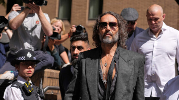 Russell Brand enters plea in London rape case