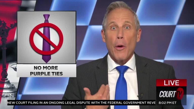 No More Purple Ties! Vinnie's Blue and Pink Ties Are Back in the Mix