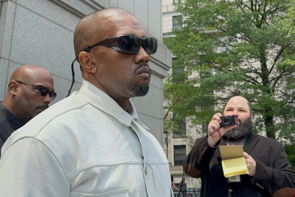 Rapper Ye, formerly Kanye West, shows up to support Diddy at trial