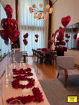 hotel room in rose petals in diddy's trial