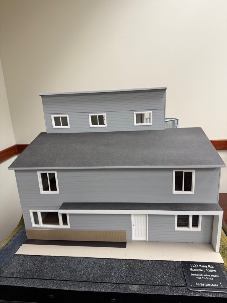 A model of 1122 King Rd, Moscow, Idaho, that prosecutors created for the trial of Bryan Kohberger. (Latah County Prosecutors Office)