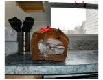 brown bag with trash