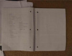 handwriting in notebook