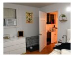 room with dog crate