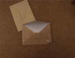 birthday card and envelope