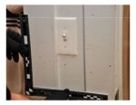 blood spatter on lightswitch
