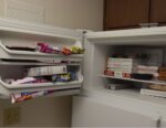 food in freezer