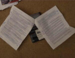 notes on typed sheet