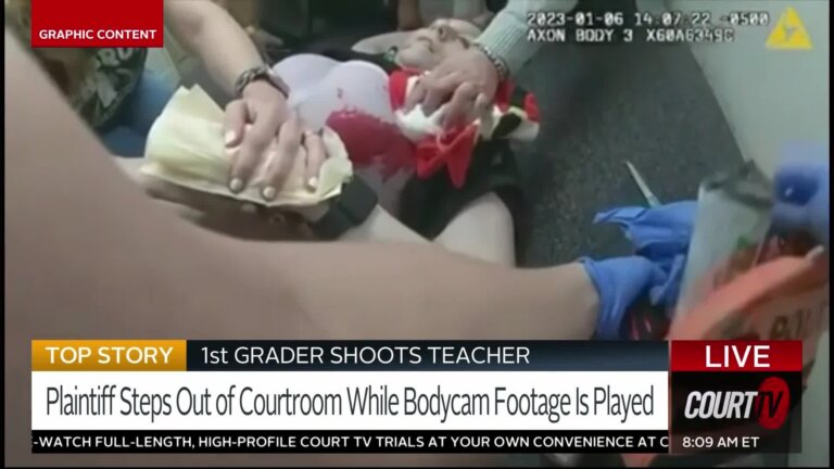 Will Compelling Visuals in 1st Grader Shoots Teacher Trial Impact Jury?
