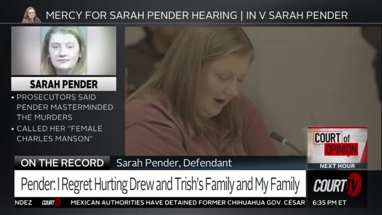 Sarah Pender Asks for Mercy 25 Years After Double Murder Conviction