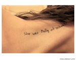 words written on body