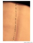 words written on body