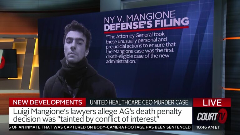 Luigi Mangione's Attorneys: Death Penalty Decision Is 'Conflict of Interest'