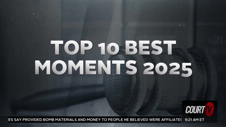 Court TV's Top 10 Best Moments of 2025
