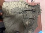 Green puffy jacket