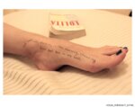 words written on body