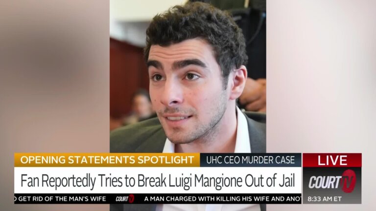 Fan Reportedly Tries to Break Luigi Mangione Out of Jail