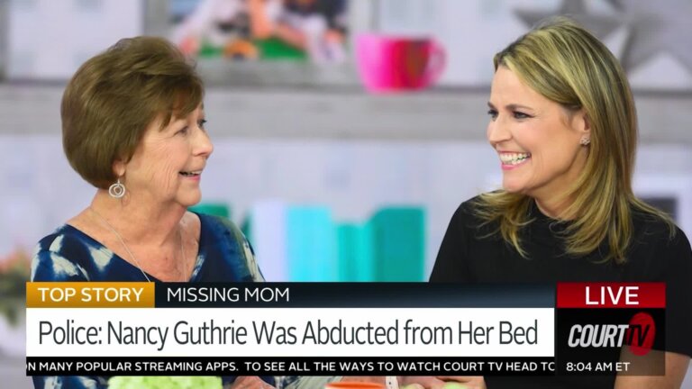 Police: Savannah Guthrie's Mom Nancy Was Abducted from Bed