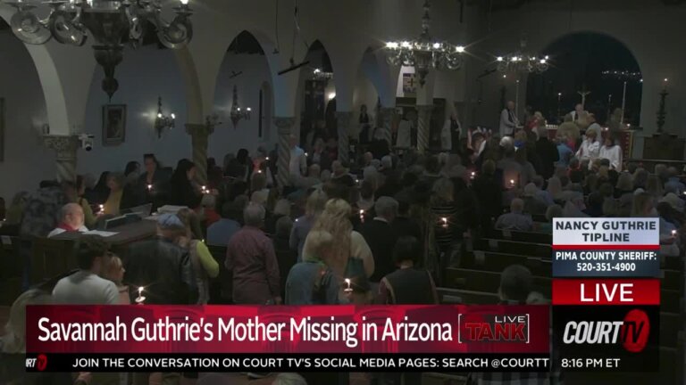 Hundreds attend vigil for missing Savannah Guthrie's mother