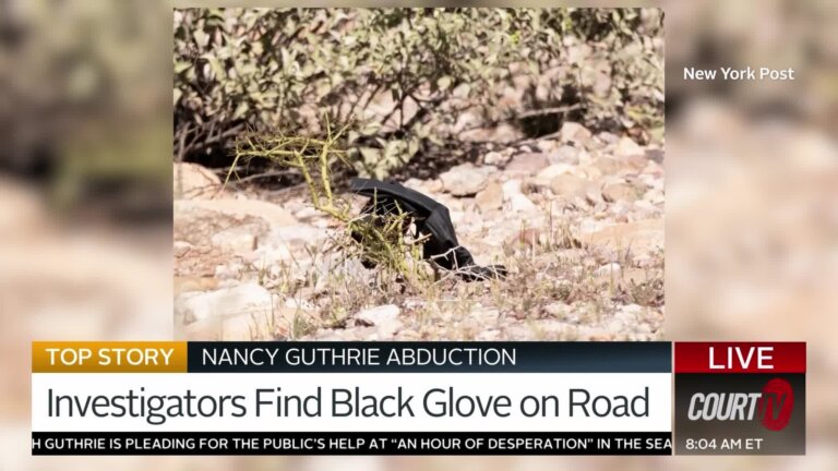 Could Black Glove Be Key Clue in Nancy Guthrie Abduction?