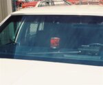 close up on red light in car