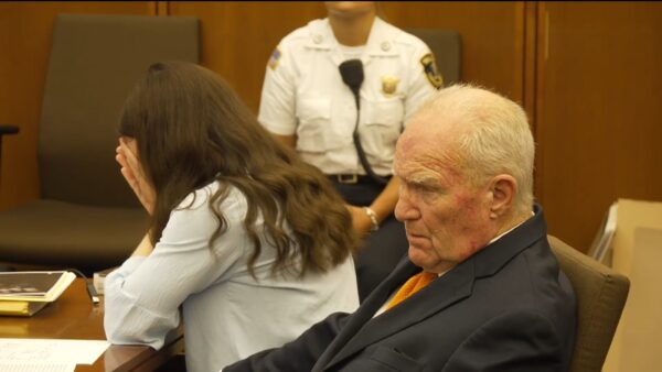 Lindsay Clancy breaks down as 911 call is played during murder trial