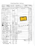 crime scene log