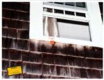 Exterior of window frame at Clancy home. (court exhibit)