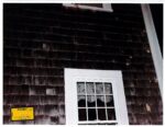 Exterior of window frame at Clancy home. (court exhibit)