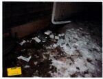 medical debris on the ground