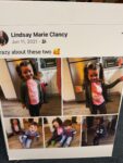 Social media post from Lindsay Clancy's account. (court exhibit)