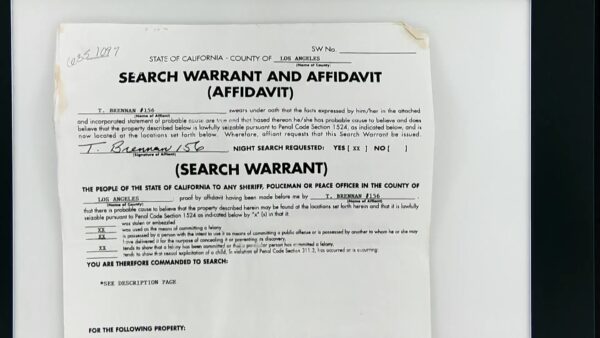 May 27, 1997 search warrant