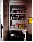 pill bottles in cabinet