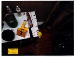 bloody knife on nightstand