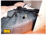 cell phone on bed