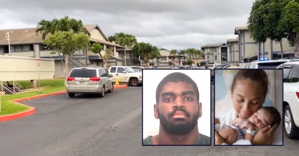 ‘Smelled it before he saw it’: Horrified cop finds the words ‘I’m sorry’ smeared in blood on couple’s walls, bodies of baby stabbed 17 times and his mom stabbed 38 times