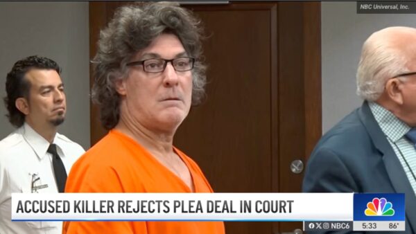 ‘I don’t believe in this!’: Man accused of killing wife in front of 7-year-old daughter has outburst in court